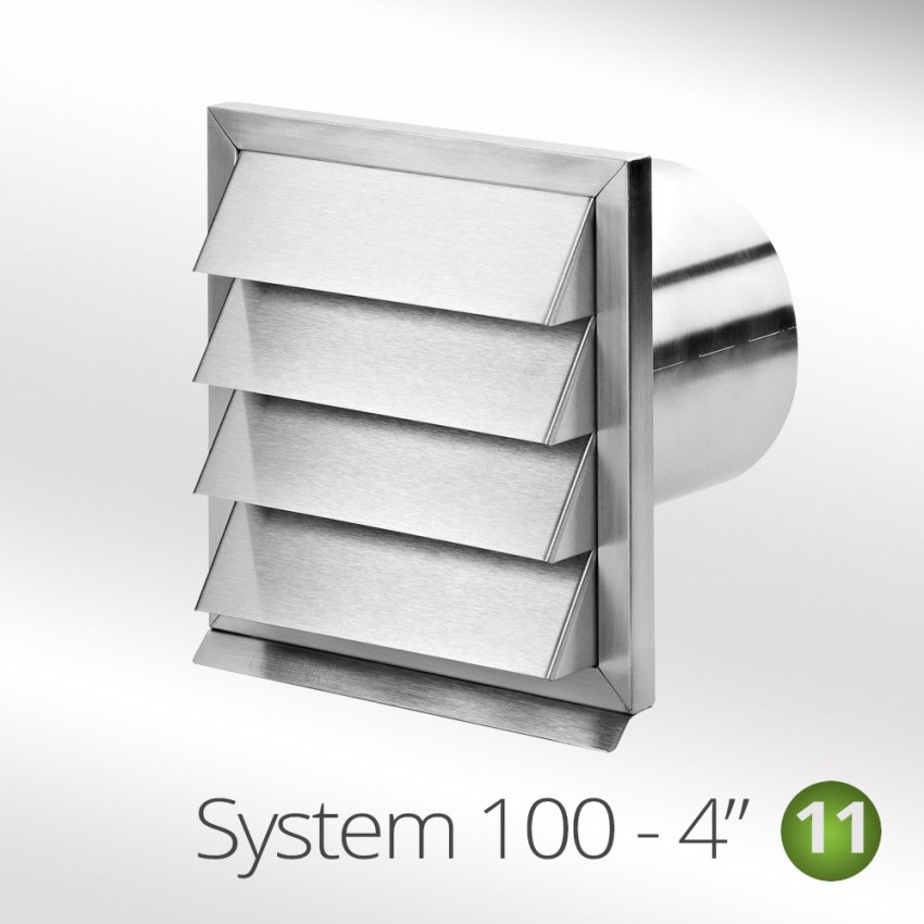 100mm Stainless Steel Outside Grill Vent